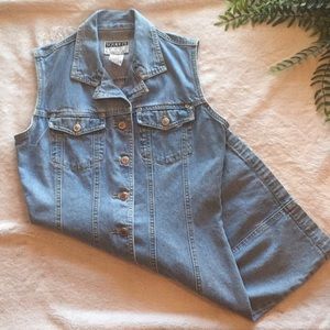 Vintage 90s denim button up dress